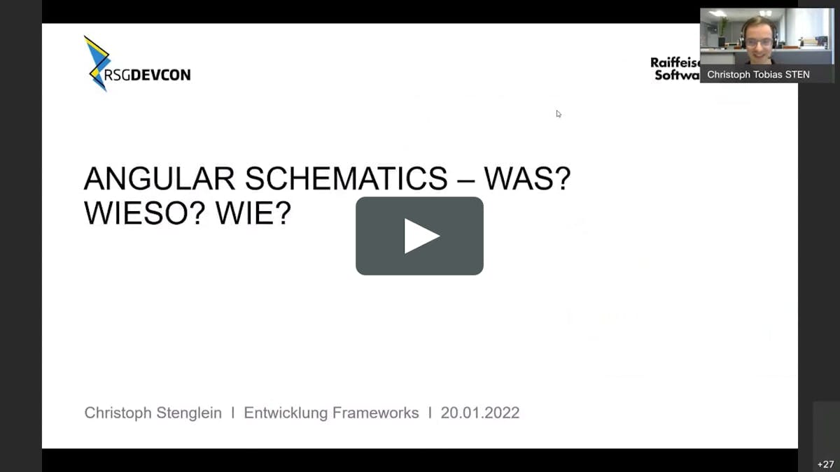 Intro to Angular Schematics (DE)